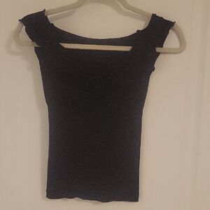 bebe Black Sleeveless Tank Top